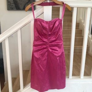 Betsey Johnson Hamilton pink pleated halter dress